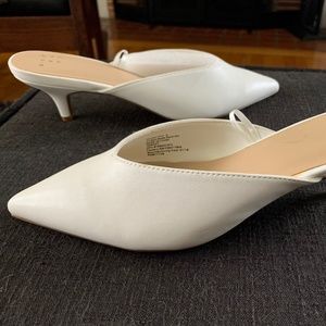 A New Day White Kitten Heel NWOT